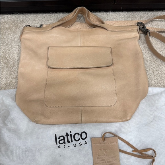 Latico Leather Bianca Leather Crossbody bag in Rosa - Picture 2 of 6